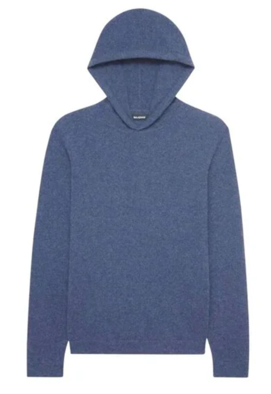 NAADAM blue cashmere hooded sweater